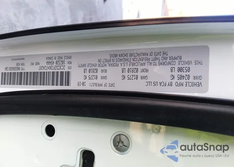 2019 Dodge Challenger R/T Scat Pack Widebody z USA, uszkodzony, nr VIN 2C3CDZFJ3KH724287